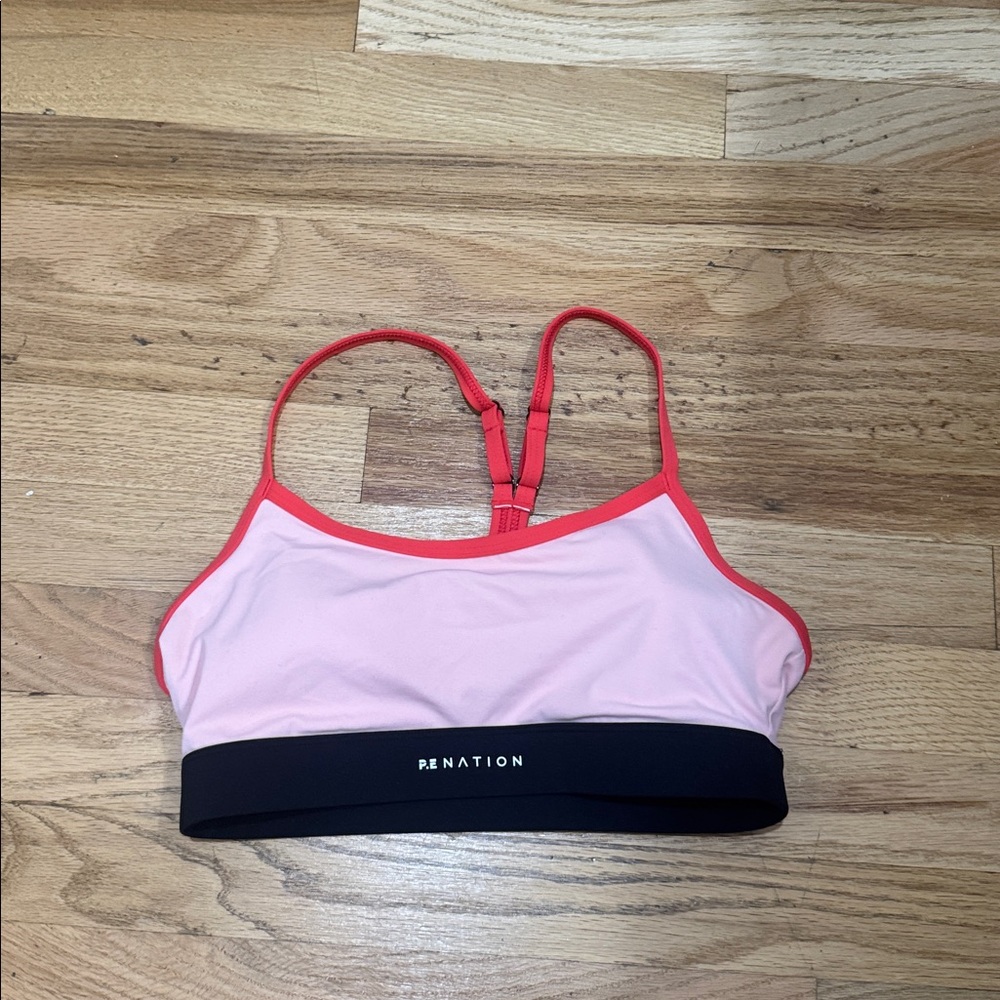 P.E Nation Signature Sports Bra Crystal Rose Size Small